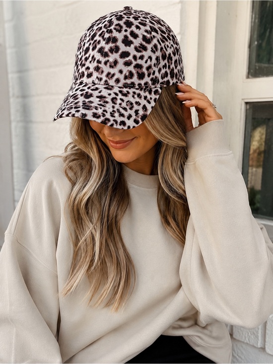 Zenana Outfitters Accessories - Zenana Neutral Leopard Print Baseball Cap Adjustable Trendy Lightweight Hat